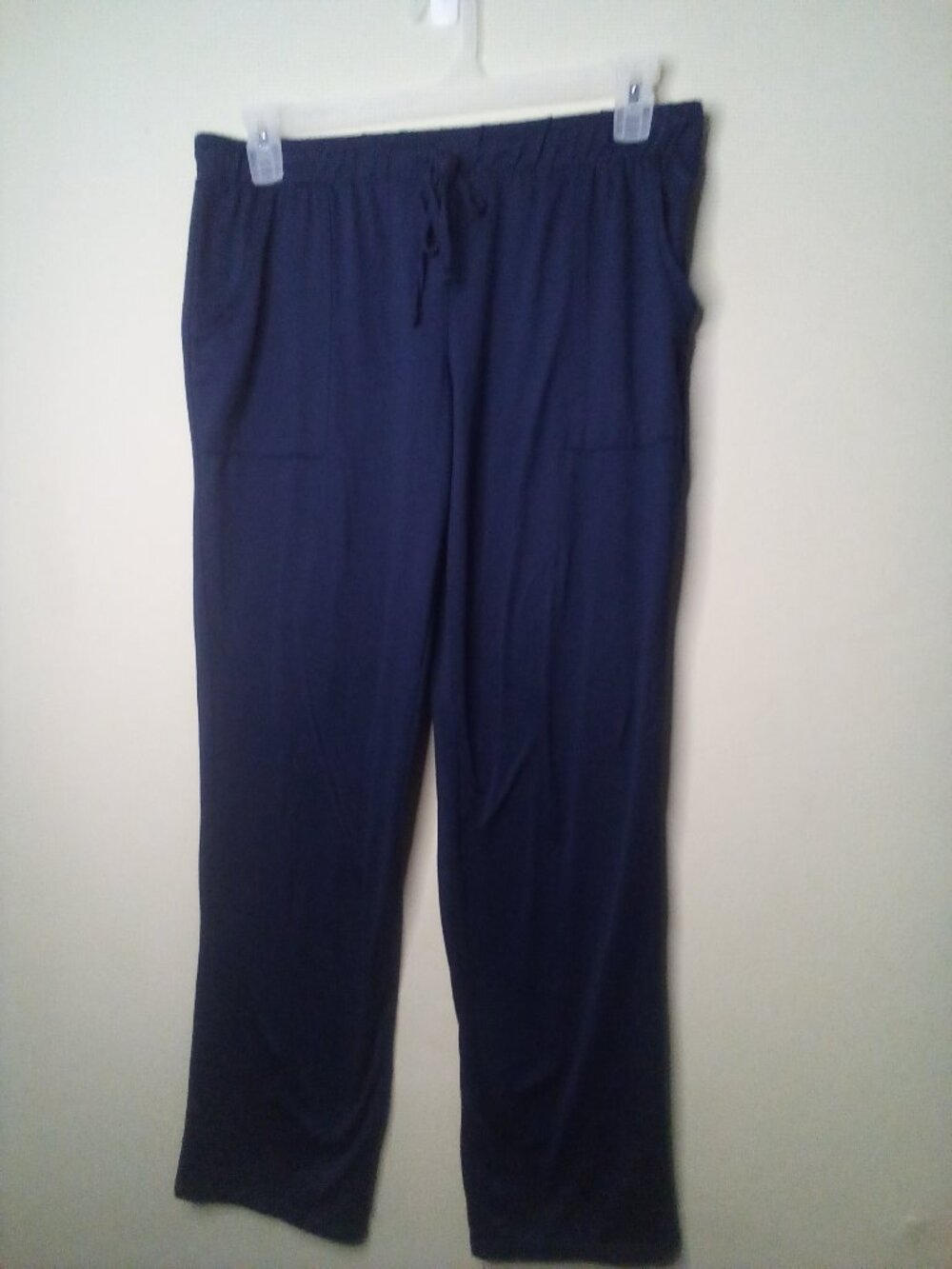 Lucky Brand Pants Women M Casual Lounge Drawstring Elastic Pockets Blue